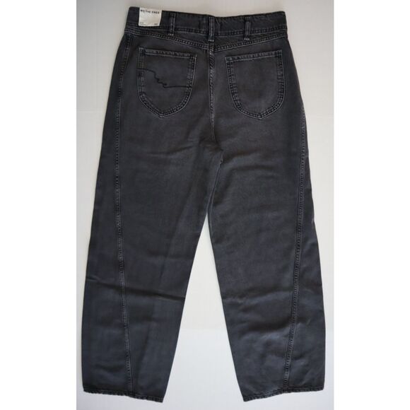 We The Free x FP OB2053239 Women's Sz 32 Black Aster Straight-Leg Jeans - Picture 3 of 14